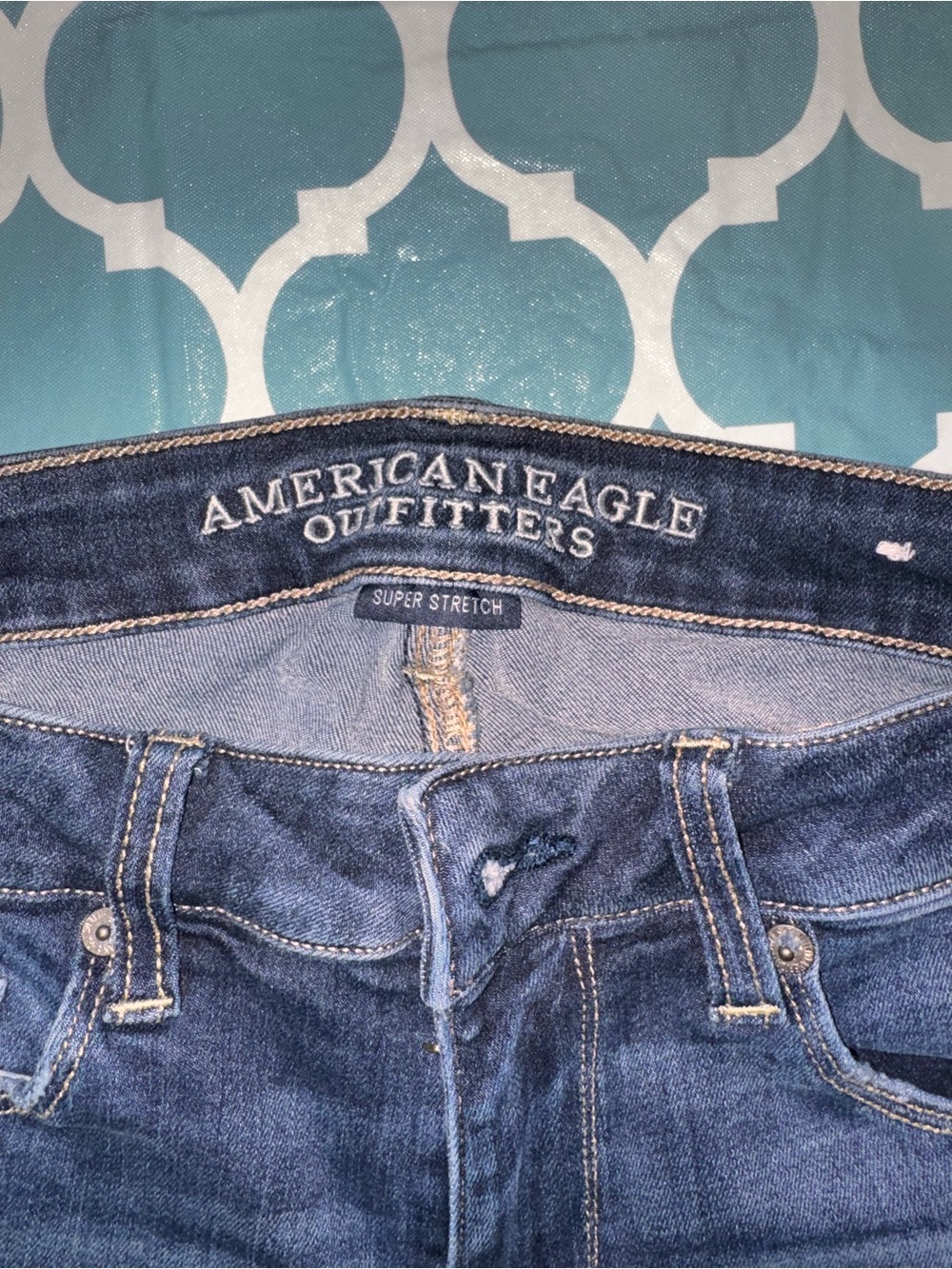 American Eagle Outfitters Women's Dark Wash Super Stretch Jeggings